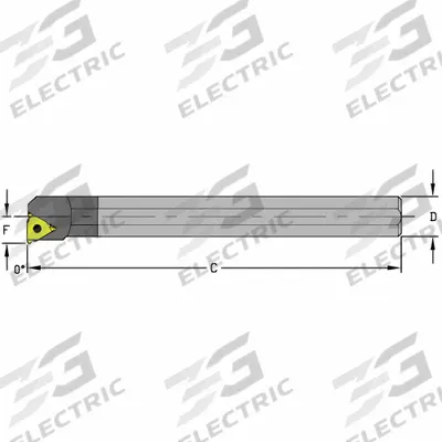 ULTRA-DEX USA Indexable Thread Turning Tool Holder: E16R LSEL3 (MPN 920-000-352) - Indexable Boring Bars