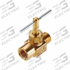 PARKER Needle Valve: Inline Valve Body, Brass, Screw-In Bonnet, 1/4 in Pipe Size, FIP x MIP, Female (MPN NV108P-4). Key specifications — For Media: Water; Standards: RoHS; Brand: PARKER; Valve Series: NV; Connection Gender - Side 2: Male; Connection Gender - Side 1: Female; Connection Type - Side 1: IPS; Connection Type - Side 2: IPS.