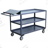 JAMCO Utility Cart: 1,200 lb, 3 Shelves, 75 in L x 31 in W x 39 in H Overall Dim, Flat (MPN LO360P500GP). Key specifications — Caster Wheel/Tread Material: Polyolefin; Brand: JAMCO; Caster/Wheel Configuration: (2) Swivel.