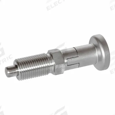 JW WINCO Indexing Plunger: Locking, 316 SS, M8x1 Thread - Locking Pull-Knob Indexing Plungers