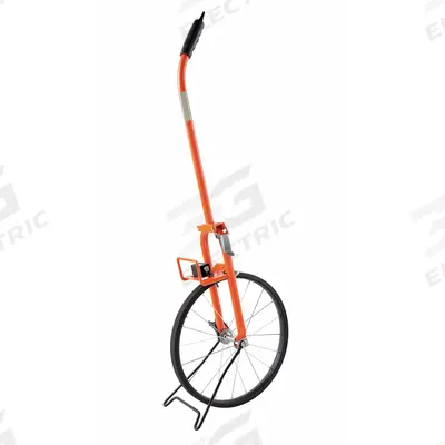 KESON Measuring Wheel: 99,999 ft Range, Adj Handle Handle, Spoked Single Wheel - Mechanical Outdoor Measuring Wheels
