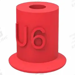 PIAB Vacuum Pad: w/o Adapter, 7.11 mm Pad Dia, Food Grade Silicone Rubber, Clear, 7.11 mm Pad Ht, U6 (MPN U6.21). Key specifications — attr1019136: U6.21; attr1019138: PIAB; attr1019139: 50A.