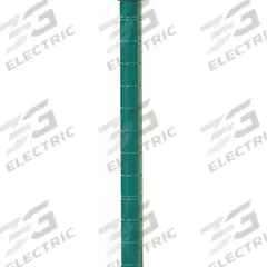 METRO Industrial Wire Shelving Post: 28 in x 1 in, Steel, Split Sleeve, Green, 1 Posts (MPN 27UPK3). Key specifications — Brand: METRO; Resistance Properties: Antimicrobial; Recommended Environments: Wet; Leveling Feet Included: No; Color: Green; Finish: Epoxy Coated; Material: Steel.