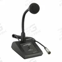 SPECO TECHNOLOGIES Desktop Microphone: XLR Male Connector, Lock Down Switch/Momentary Switch (MPN MHL5S). Key specifications — Brand: SPECO TECHNOLOGIES; Includes: Momentary Switch; Product Type: Desktop Microphone; End Connection Type: XLR Male Connector.