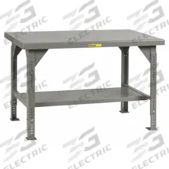 LITTLE GIANT Workbench: Adj Ht, Steel, 84 in x 42 in, 10,000 lb Overall Load Capacity, Gray (MPN WW-4284-ADJ). Key specifications — Brand: LITTLE GIANT.