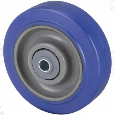 APPROVED VENDOR Caster Wheel: 3 1/2 in Wheel Dia., 1 1/4 in Wheel Wd, Rubber - Nonmarking Rubber Tread on Plastic Core Wheels