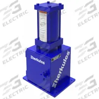 HERKULES Paint Can Crusher: 13 1/2 in Lg, 25 1/4 in Overall Ht, 18 in Wd, 10 in Chamber Ht (MPN HCR3). Key specifications — Brand: HERKULES; Includes: Safety Door Lock; Crushing Mechanism: Air Cylinder; Crusher Capacity: (3) 1 qt Cans.
