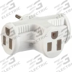 APPROVED VENDOR Plug Adapter: 3 Outlet, 0 USB Ports, White (MPN 52NY46). Key specifications — Brand: APPROVED VENDOR; Adapter Voltage Rating: 125V AC.
