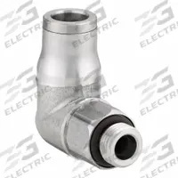 LEGRIS Push-Fit Elbow Fitting: 1/4 mm Pipe x 12 mm OD Size, BSPP x Push-to-Connect, Stainless Steel (MPN 3879 12 13). Key specifications — Brand: LEGRIS; Thread Size A: G1/4.