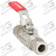 HAM-LET Manual Two-Way Ball Valve: 1/2 in, 316 Stainless Steel, Straight, Sweat x Sweat, Two-Piece (MPN H-700-SS-L-1/2-T-LD). Key specifications — Brand: HAM-LET; Handle: Locking Lever.