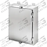HOFFMAN Enclosure: 304 Stainless Steel, 36 in x 36 in x 12 in, NEMA 12/13/3/3R/3RX/4/4X, Solid Cover (MPN A36H3612SSLP). Key specifications — Brand: HOFFMAN; Closure Method: Clamps; Enclosure Material: 304 Stainless Steel; Knockouts: Not Included.