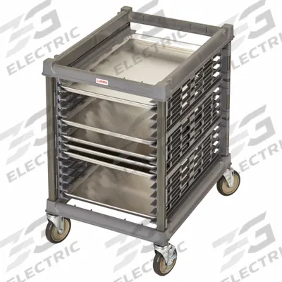 CAMBRO Bun Pan/Sheetpan Rack: 15 Slots, 1 1/2 in Betw Shelves, 90 lb Capac, 23 1/4 in Wd - Plastic Sheet Pan Racks