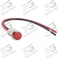 DAYTON Raised Panel Light: 12 mm Panel Mounting Hole Dia, LED, Raised Head (MPN 22NY47). Key specifications — Brand: DAYTON; Electrical Connection: 6 in Wire Leads.