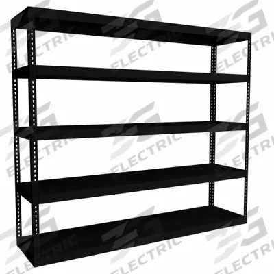 HALLOWELL Boltless Shelving: Standalone, Extra-Heavy-Duty, 96 in x 24 in, 84 in Overall Ht - Extra-Heavy-Duty Solid Steel Decking Boltless Shelving