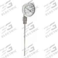 APPROVED VENDOR Dial Thermometer: 0°F to 250°F /-20°C to 120°C, 9 in Stem Lg, 3 in Dial Dia (MPN 1NGB5). Key specifications — Accuracy: ±1 % @ 41 to 200 °F, ±1.5 % Otherwise; Brand: APPROVED VENDOR.