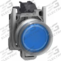 SCHNEIDER ELECTRIC Flush Push Button Operator: 22 mm, Metallic, Flush Profile, 1NO (MPN XB4BP61GEX). Key specifications — Manufacturer Part Number: XB4BP61GEX; Product Type: Push Button Operators; Series: XB4; Brand: SCHNEIDER; AC Contact Rating: 1.5 A @ 480 V; Action: Momentary; DC Contact Rating: 0.1 A @ 600 V; Operator Illumination: Non-Illuminated.