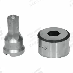 EDWARDS Hex Punch & Die Set: Edwards, 55 ton_65 ton_100 ton_120 ton Compatible Ironworker Size, Hex (MPN ED9-PDH3/8). Key specifications — attr67451: IW55 , IW65 , IW100, IW120; attr67489: Hex; attr67463: 3/8 in; attr67447: ED9-PDH3/8; attr67456: Edwards; attr67443: EDWARDS; attr67472: 3/8 inHex Punch & Die Set.