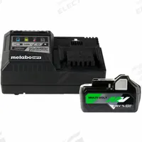 METABO HPT Starter Kit;Battery;Charger: MultiVolt, 4 Ah_8 Ah, Battery Included, Charger Included (MPN UC18YSL3QCYM). Key specifications — attr1278107: Not Oil-Resistant.