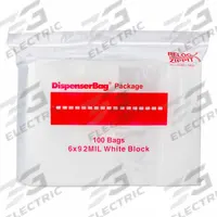 RELOC ZIPPIT Reclosable Bag: 2 mil Thick, 6 in Wd, 9 in Lg, Hang Hole Not Included, 1,000 PK (MPN WR69). Key specifications — Bag Material: Polyethylene; Brand: RELOC ZIPPIT; With Hang Hole: Hang Hole Not Included; Package Configuration: Flat Pack.