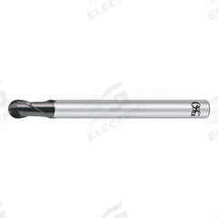 OSG Ball End Mill: Carbide, WXS Coated, 2 Flute, 1 mm Mill Dia, 1.5 mm LOC, 75 mm OAL (MPN 91110111)