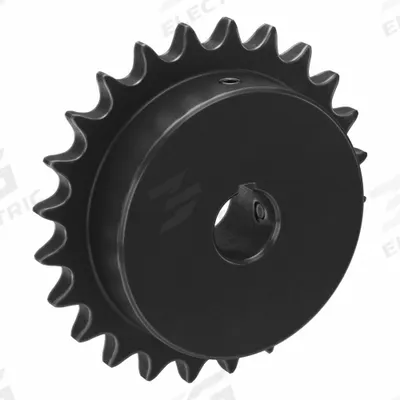 TSUBAKI Single Strand Sprocket: 40, For 1/2 in Chain Pitch, 3/4 in Bore Dia, 24 Teeth - Size 40 Fixed-Bore Roller Chain Sprockets