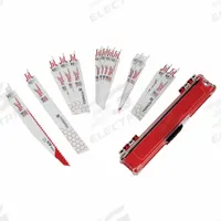 MILWAUKEE Reciprocating Saw Blade Set: For Wood Workpiece Material, 13 Pieces, 6 in_9 in Blade Lg (MPN 49-22-1113). Key specifications — attr1132189: MILWAUKEE; attr1132196: Hard Carrying Case.