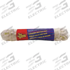 APPROVED VENDOR General Purpose Utility Rope: Twisted, 7/32 in Dia, 50 lb Working Load Limit, White (MPN 10S-WA). Key specifications — Brand: APPROVED VENDOR; Rope Type: Static.