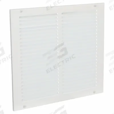 APPROVED VENDOR Return Air Grille: Louvered Grille, White, Powder Coated, Steel, 13 3/4 in H - Surface-Mount Grilles