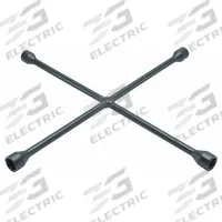 KEN-TOOL Lug Nut Wrench: 4 Wrench Heads, 7/8 in_15/16 in_1 in_1 1/16 in Wrench Head Size, 6-Point (MPN 35690). Key specifications — Measurement Type: SAE; Socket Shape: 6-Point; For Vehicle Type: Light Duty Trucks; Finish: Electrostatic Paint; Leverage Bar Hole: Leverage Bar Hole Not Included; Compatible with Product Type: Standard Lug Nuts; Brand: KEN-TOOL; Tool Type: Cross Lug Wrench.