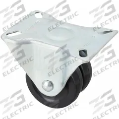 APPROVED VENDOR Plate Caster: Rigid, No Brake, Rubber, 2 1/2 in Wheel Dia, 7/8 in Wheel Wd, Plain (MPN 26Y509). Key specifications — attr1093313: Plain; attr1093347: Black; attr1093360: APPROVED VENDOR; attr1172362: Rigid.