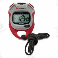 TRIPLETT Digital Stopwatch: +/-2 Seconds Per Day, Count Up, LCD, 23 hr 59 min 59.99 sec, Audible (MPN STW25). Key specifications — Count Direction: Count Up; Accuracy: +/-2 Seconds Per Day; Alarm Type: Audible; Calibration Certificate Type: Available Separately; Digital Display Screen Type: LCD; Maximum Time Capacity: 23 hr 59 min 59.99 sec; Resistance Properties: Water Resistant; Clock Function Included: Yes.