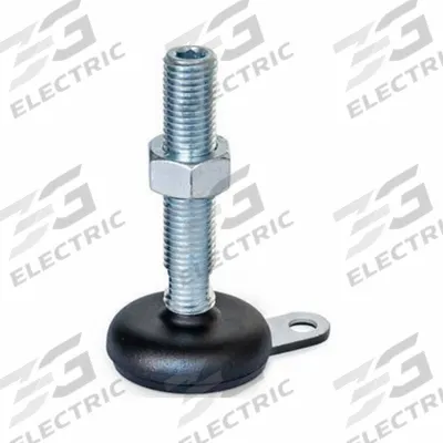 JW WINCO Male-End Leveling Mount: Swiveling Stud, 3/4"-10 Thread Size, 3.94 in - Non-Skid Male Leveling Mounts