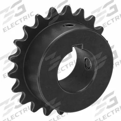 TRITAN Roller Chain Sprocket: 35, For 3/8 in Chain Pitch, 1 in Bore Dia, 21 Teeth - Size 35 Fixed-Bore Roller Chain Sprockets