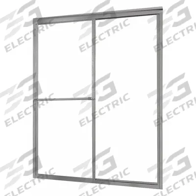 FOREMOST Shower Door: 44 in Min. Door Wd, 48 in Max. Door Wd, 70 in Overall Ht - Double-Sliding Shower Doors