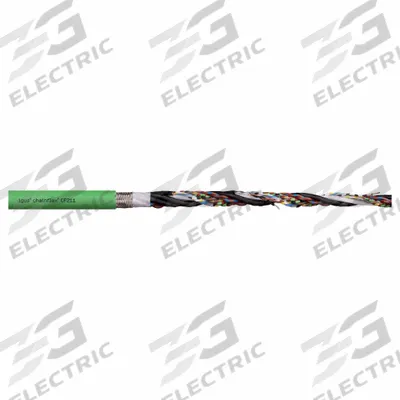 CHAINFLEX Measuring System Cable: Green, PVC Jacket - Servo Motor Feedback Cables