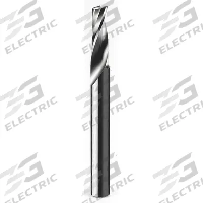 ONSRUD Solid Router Bit: Spiral O-Flute Upcut, 6 mm Cutter Dia - Spiral O-Flute Router Bits for Plastics