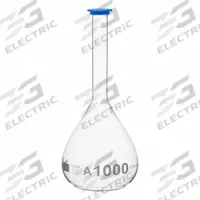 QORPAK Volumetric Flasks: 1,000 mL, Gray, Round, A, Includes Closure, 6 in Overall Ht (MPN 278389). Key specifications — Shape: Round; Body Color: Gray; Brand: QORPAK; USP Specification: Type I.
