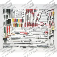 PROTO Facility Maintenance Tool Set: 254 Total Pcs, SAE, 3/8 in/1/2 in Socket Drive Size (MPN J99670). Key specifications — attr538253: PROTO; attr548973: Lineman's Pliers; attr548974: (8) Phillips Screwdrivers; attr548975: (9) Drive Tools; attr548983: (10) Open End Wrenches.
