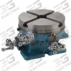 PALMGREN Rotary Table: 8 in Dia, 5/8 in T-Slot Wd, 4 in (MPN 9632803). Key specifications — attr1033402: PALMGREN; attr1067594: 4 in.