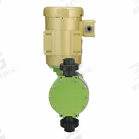GREENLINE Chemical Metering Pump: Electric Motor, 115/230V AC, 1 hp HP, PVDF Head, PTFE Diaphragm (MPN DM5C1FH). Key specifications — Brand: GREENLINE; Diaphragm Material: PTFE; Reproducibility: ±2.0%; Nameplate Voltage: 115/230V AC; Check Ball Material: Ceramic; Fitting Material: PVDF; Seal Material: PTFE.