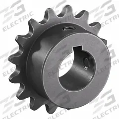 TSUBAKI Single Strand Sprocket: 35, For 3/8 in Chain Pitch, 3/4 in Bore Dia, 16 Teeth, Steel (MPN 35B16F-3/4). Key specifications — Brand: TSUBAKI.