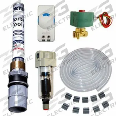 VORTEC Enclosure Cooler: 400 BtuH, Indoor Dust-Tight, Cooling Only, 120V, 12 - Compressed Air Coolers