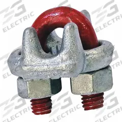 CROSBY Wire Rope U-Bolt Clip: 1 1/4 in Compatible Rope Dia, 44 in Rope Turnback Lg, Steel, Forged (MPN 1010275). Key specifications — Fabrication: Forged; Color: Silver; Material: Steel; Brand: CROSBY.