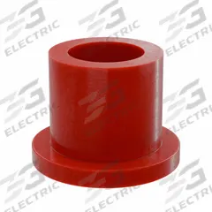 BUNTING BEARINGS Flanged Sleeve Bearing: PTFE, 1/2 in Bore, 3/4 in OD, 3/4 in Overall Lg, Red (MPN BJ4F081206). Key specifications — Brand: BUNTING BEARINGS; Color: Red.
