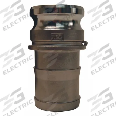 DIXON VALVE & COUPLING Cam and Groove Adapter: 1 1/4 in Coupling Size, 250 psi Max. Working Pressure @ 70 F - Type E Stainless Steel Cam & Groove Fittings