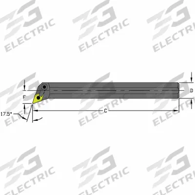 ULTRA-DEX USA Indexable Boring Bar: S24U MDQNR4 (MPN 957-000-432) - Indexable Boring Bars