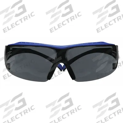 SECUREFIT Safety Glasses: Gray Lens, Frameless, Scotchgard Anti-Fog - Padded Comfort-Fit Safety Glasses