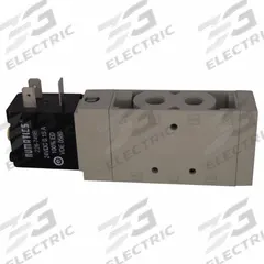 AVENTICS Solenoid Air Control Valve: Series L1, Single Solenoid, Four-Way / Two-Position, Locking (MPN L11BA452B000061). Key specifications — attr1077390: L11BA452B000061; attr1077459: Solenoid Air Control Valve; attr1077461: Spring Return; attr1077475: 24V DC; attr1077450: Locking.