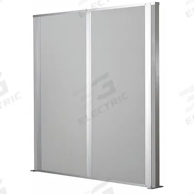 PORTA-KING Partition Wall: 8 ft x 10 ft, Steel, Gray - Steel-Covered Partition Walls