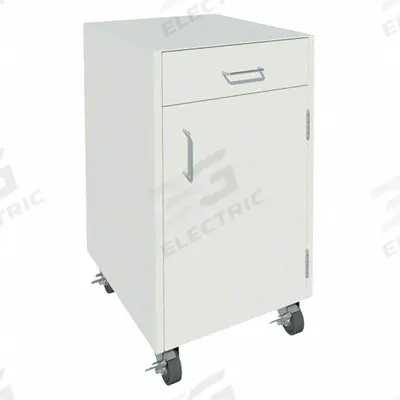 INSTOCK Mobile Cabinet: 32 1/8 in Overall Ht, 22 in Overall Dp, 18 in Overall Wd - Mobile Cabinets